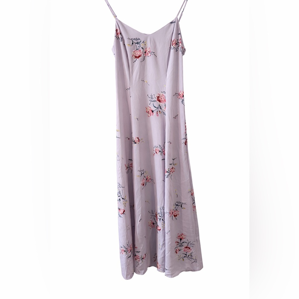 Small Floral Slip Maxi Dress – Lavender